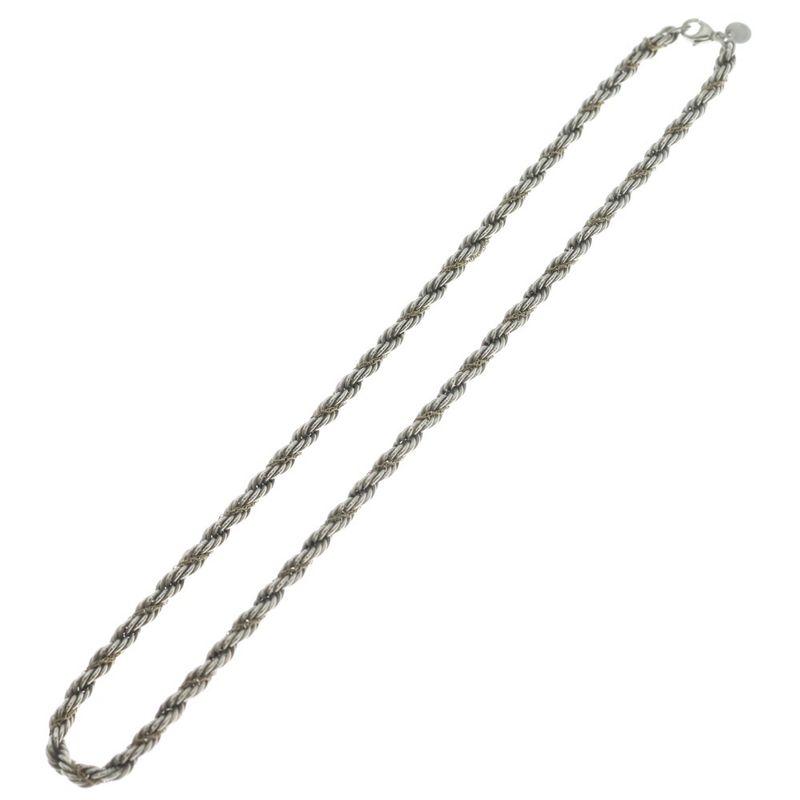 Tiffany & Co Twisted Screw Chain Necklace Silver Gold