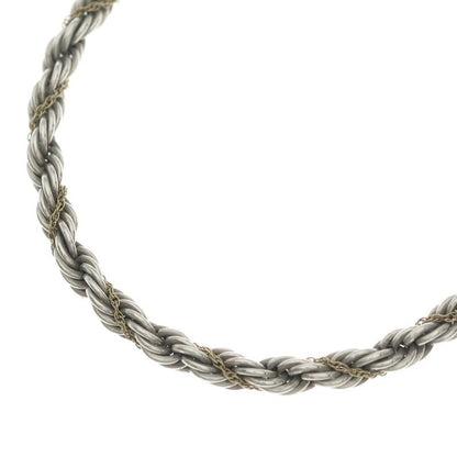 Tiffany & Co Twisted Screw Chain Necklace Silver Gold