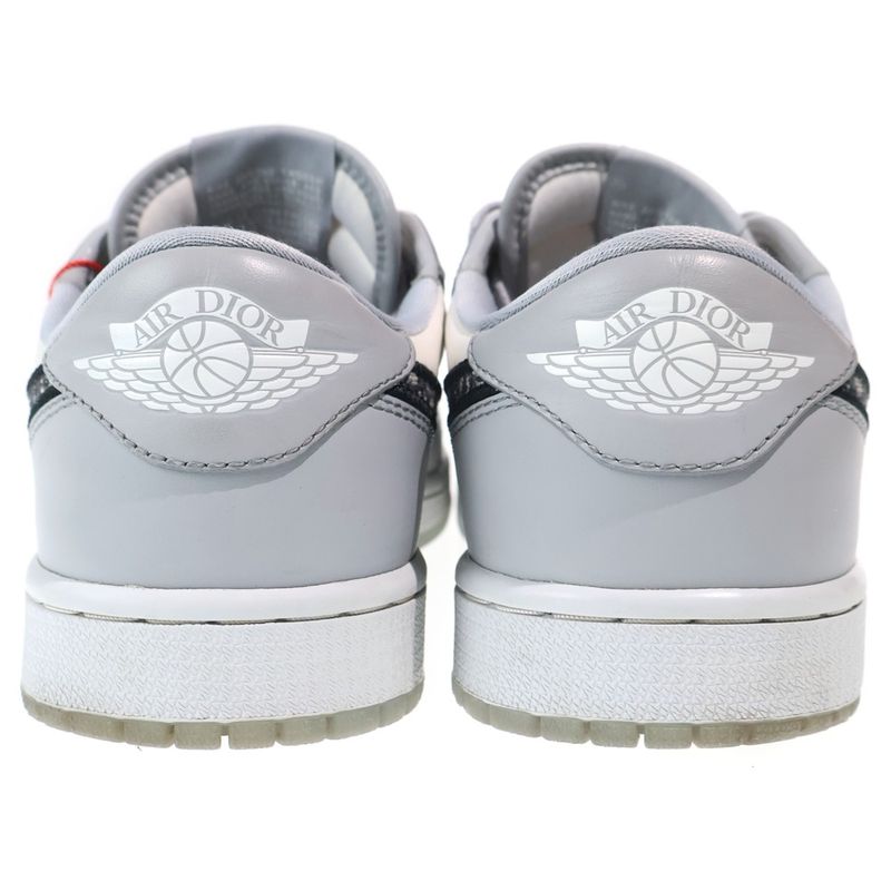 Dior Nike Air Jordan 1 Low OG Air 1 Low Cut Sneakers Gray White