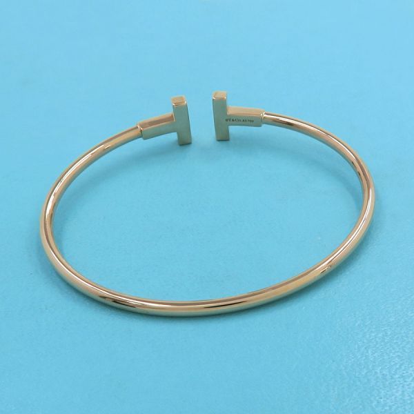 Tiffany & Co T Wire Diamond Bangle Bracelet