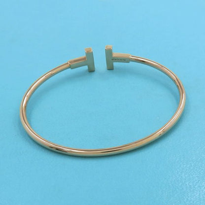 Tiffany & Co T Wire Diamond Bangle Bracelet