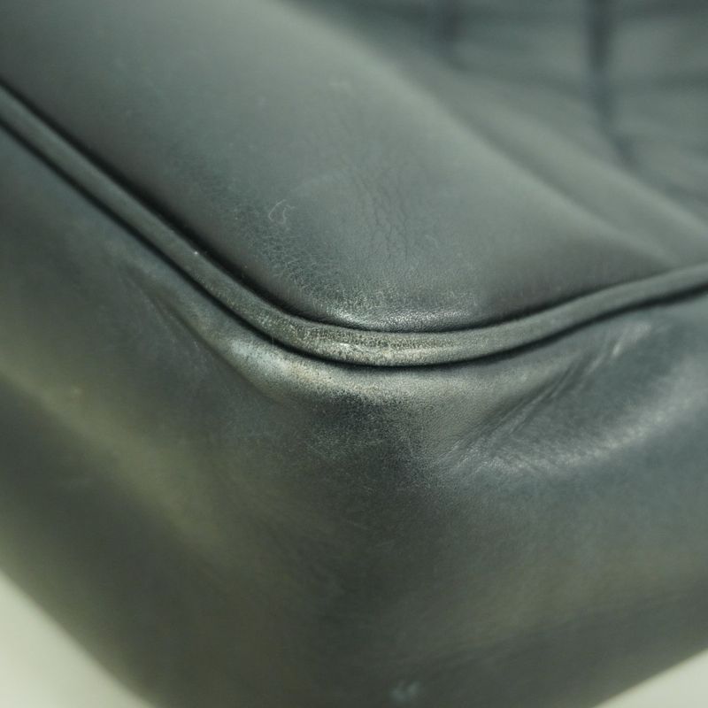 Chanel Shoulder Bag Quilted Lambskin Navy Gold