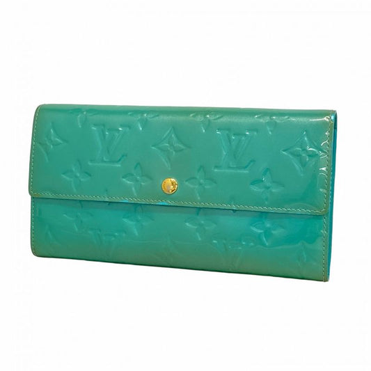 Louis Vuitton Wallet Vernis Portefeuille Sarah Blue Lagon