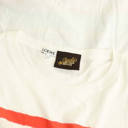 Loewe Paula's Ibiza T-Shirt Short Sleeve Crew Neck Logo Print L White BB