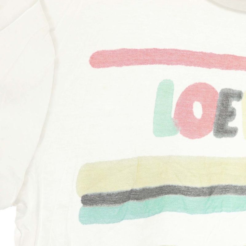 Loewe Paula's Ibiza T-Shirt Short Sleeve Crew Neck Logo Print L White BB
