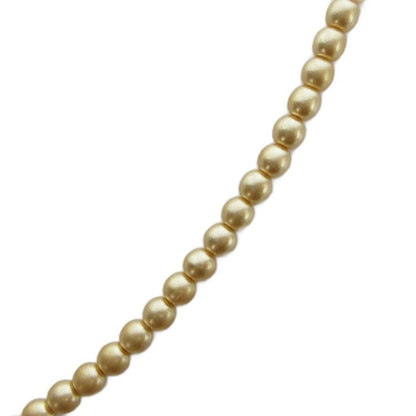 Dior Necklace Faux Pearl D Top Silver Color Gold