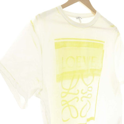 Loewe Anagram Photocopy-T-Shirt Short Sleeve Crew Neck Bicolor Logo M Yellow