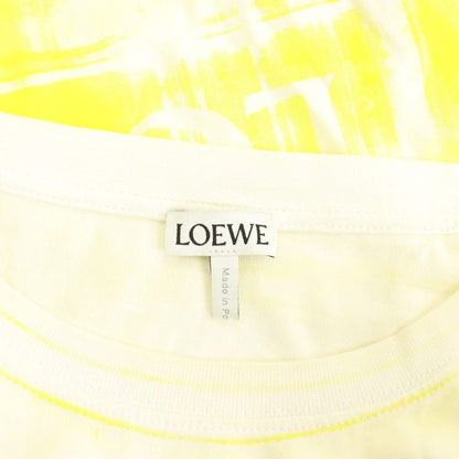 Loewe Anagram Photocopy-T-Shirt Short Sleeve Crew Neck Bicolor Logo M Yellow