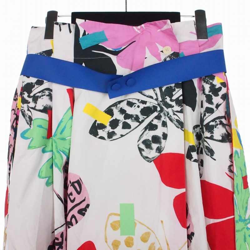 Max Mara Weekend Line Flutterflies Print Allover Skirt 40 Multicolor