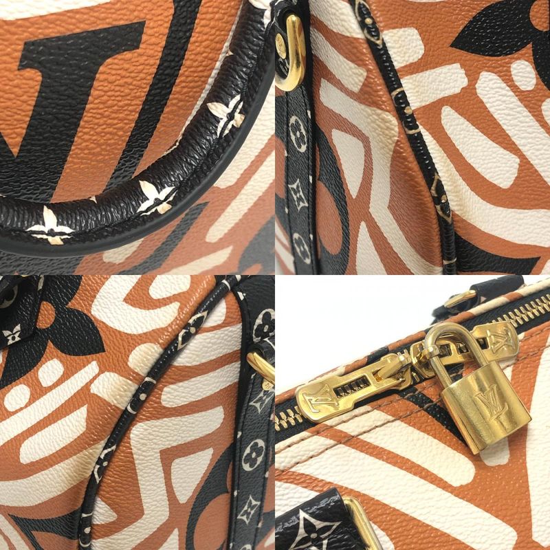 Louis Vuitton Boston Bag Speedy Bandouliere 25 LV Crafty Leather Brown