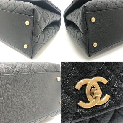 Chanel Handbag Coco Handle 29 Caviar Leather Black