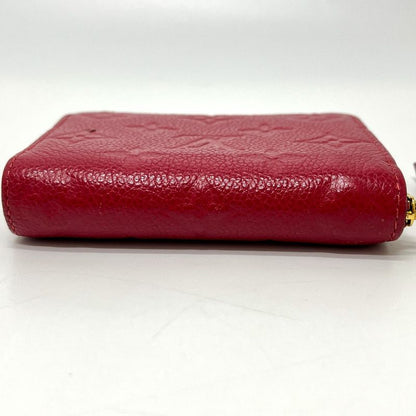 Louis Vuitton Coin Case Zippy Purse Monogram Empreinte Leather Red