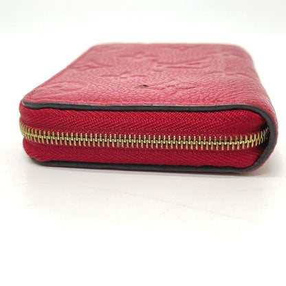 Louis Vuitton Coin Case Zippy Purse Monogram Empreinte Leather Red