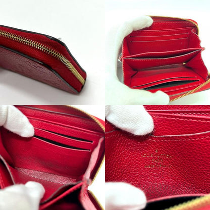 Louis Vuitton Coin Case Zippy Purse Monogram Empreinte Leather Red