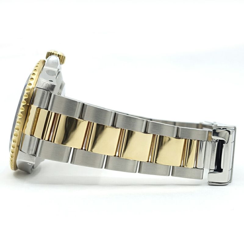 Rolex Submariner Date T Number Blue Ss YG Combination Watch Polished