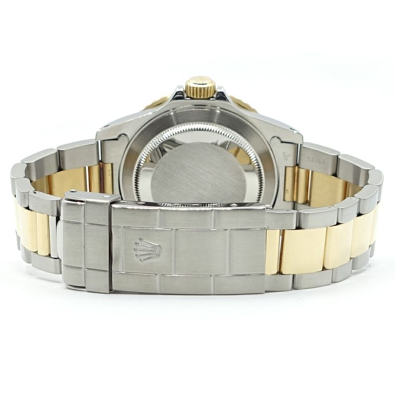 Rolex Submariner Date T Number Blue Ss YG Combination Watch Polished
