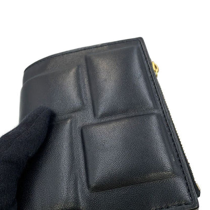 Bottega Veneta Bifold Wallet Padded Lambskin Black