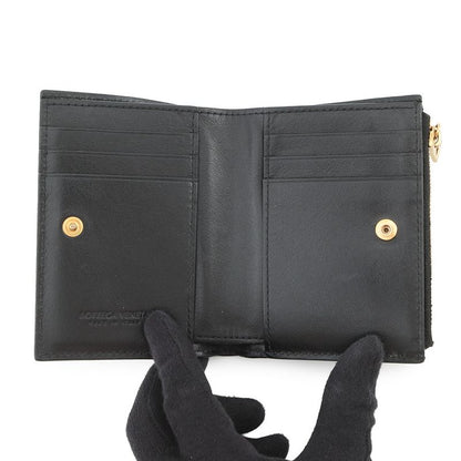 Bottega Veneta Bifold Wallet Padded Lambskin Black