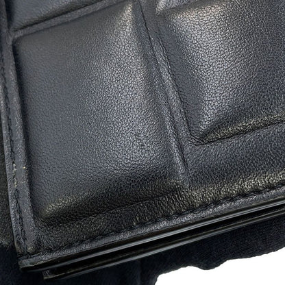 Bottega Veneta Bifold Wallet Padded Lambskin Black