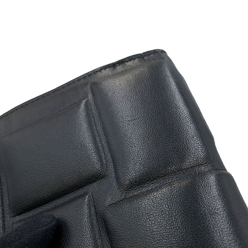 Bottega Veneta Bifold Wallet Padded Lambskin Black