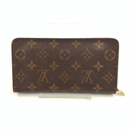Louis Vuitton Monogram Porte-Monnaie Zip Around Wallet Brown