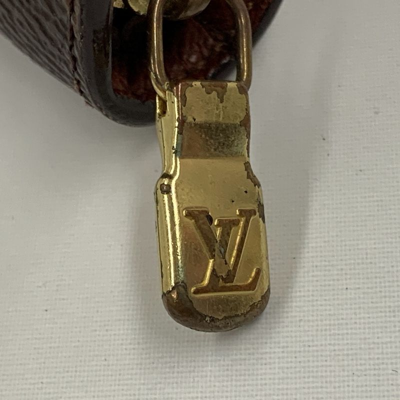 Louis Vuitton Monogram Porte-Monnaie Zip Around Wallet Brown