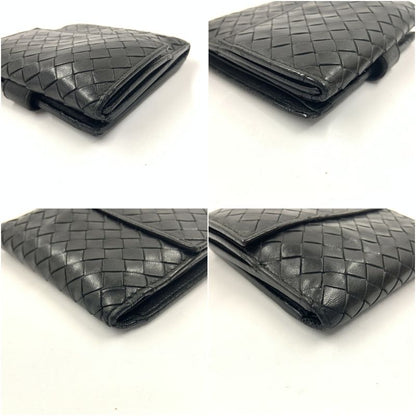 Bottega Veneta Intrecciato Bifold Wallet Black