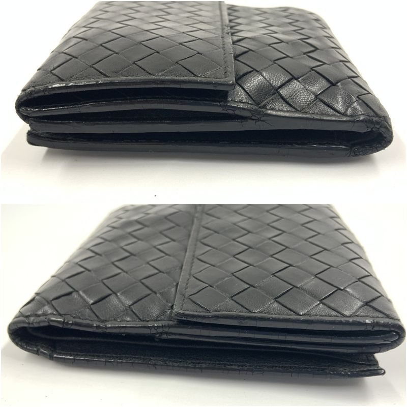 Bottega Veneta Intrecciato Bifold Wallet Black