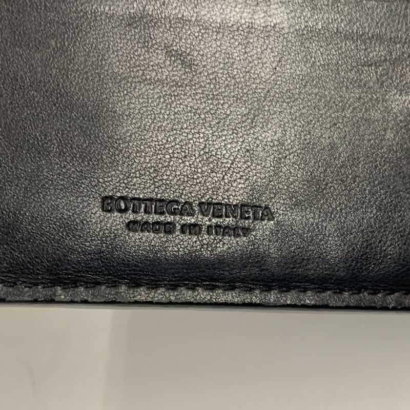 Bottega Veneta Intrecciato Bifold Wallet Black