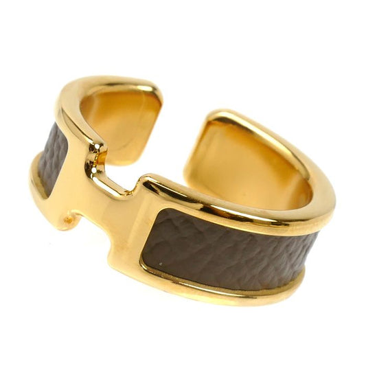 Hermes Leather Olympe GM Earrings