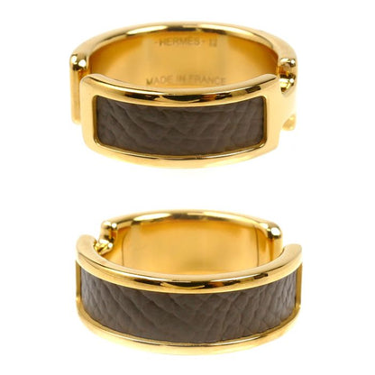 Hermes Leather Olympe GM Earrings