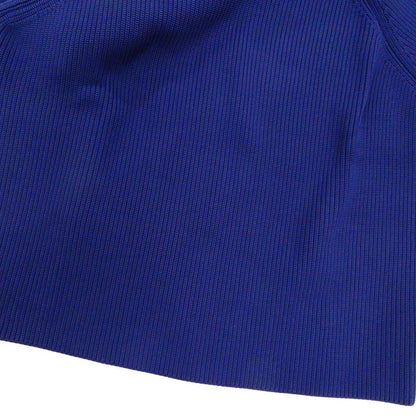 Gucci Chunky V-neck Knit Navy XS Polypropylene Long Sleeve Sweater