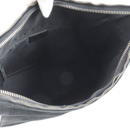 Gucci Suede 001 Leather Shoulder Bag Hand Black