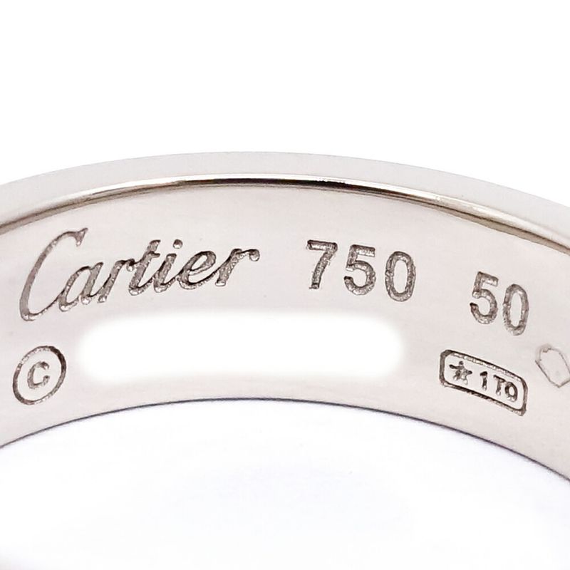 Cartier 18k White Gold Love Ring Classic