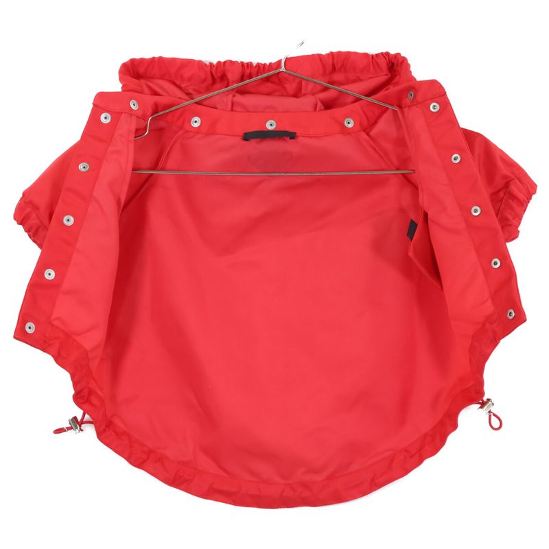 Prada Re-Nylon Triangular Logo Dog Rain Coat with Hood