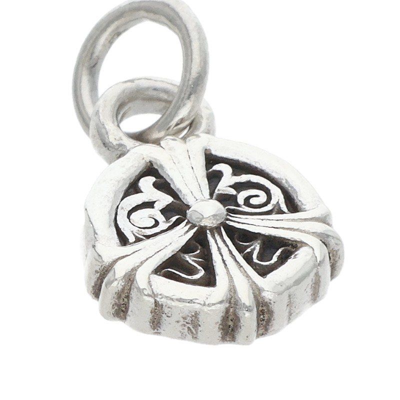 Chrome Hearts Peace Sign Silver Necklace Top