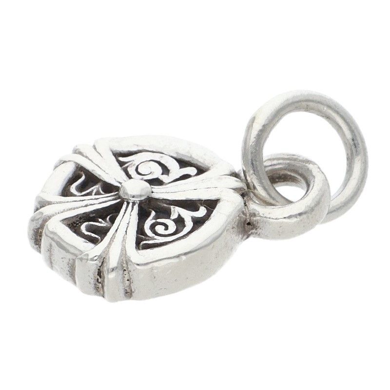 Chrome Hearts Peace Sign Silver Necklace Top