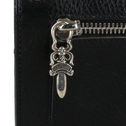 Chrome Hearts Wave Cross Ball Button Leather Wallet