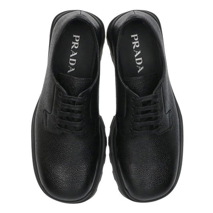 Prada Stamp Leather Derby Shoes 7