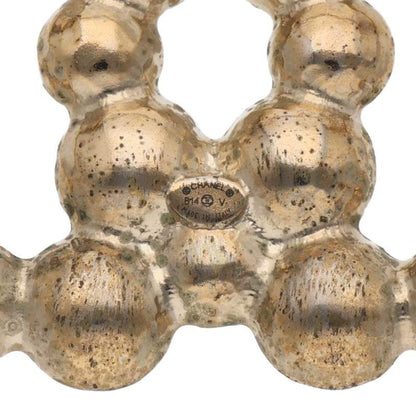 Chanel CC Logo Faux Pearl Brooch