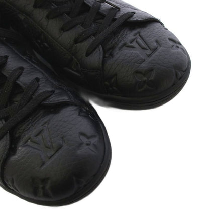 Louis Vuitton Luxembourg Line Monogram Eclipse Sneakers Shoes Leather 7 Black YT