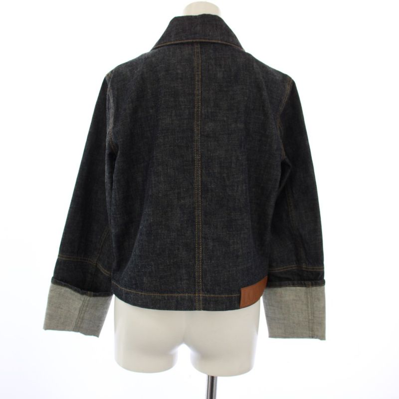 Loewe Button Jacket Denim 32 Navy YT