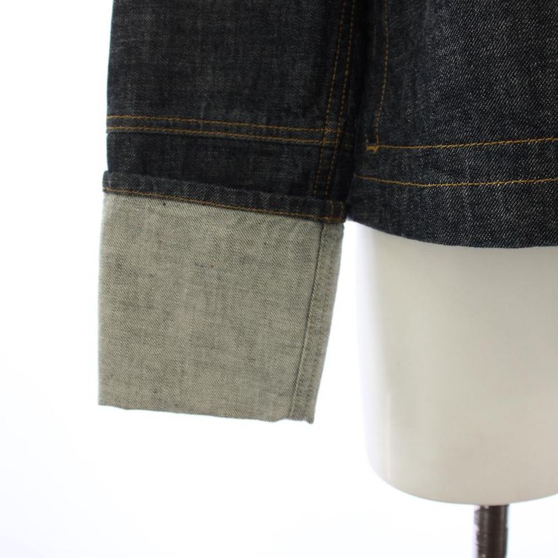 Loewe Button Jacket Denim 32 Navy YT