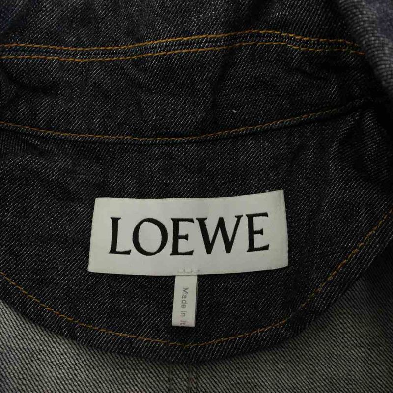 Loewe Button Jacket Denim 32 Navy YT