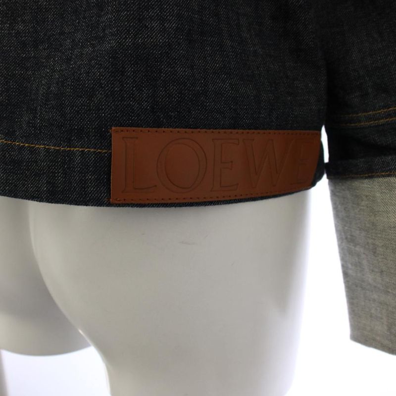 Loewe Button Jacket Denim 32 Navy YT