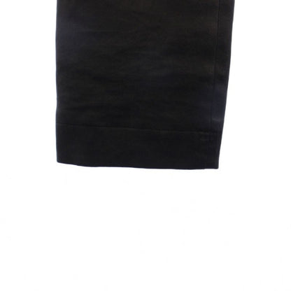 Chanel Lambskin Camellia Leather Pants Black