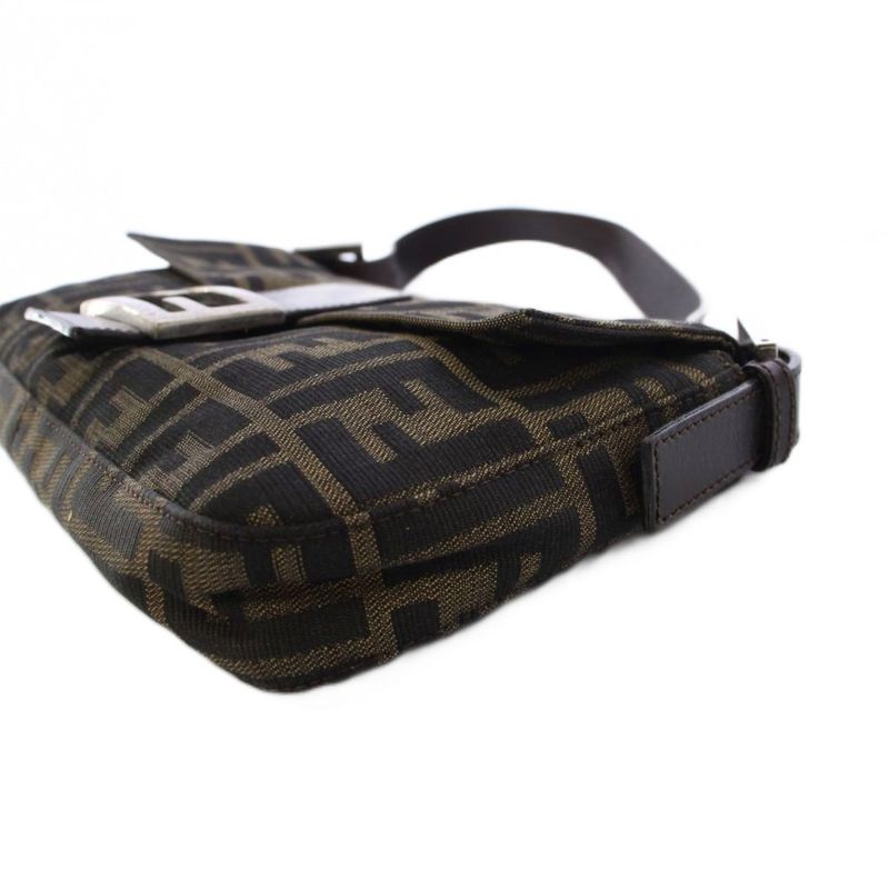 Fendi Zucca Mamma Bucket Handbag Brown KH