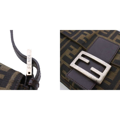 Fendi Zucca Mamma Bucket Handbag Brown KH