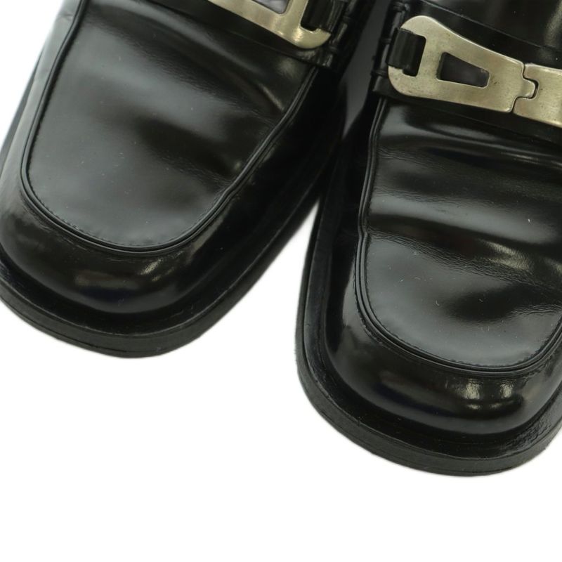 Prada Loafers Square Toe 36.5 Black