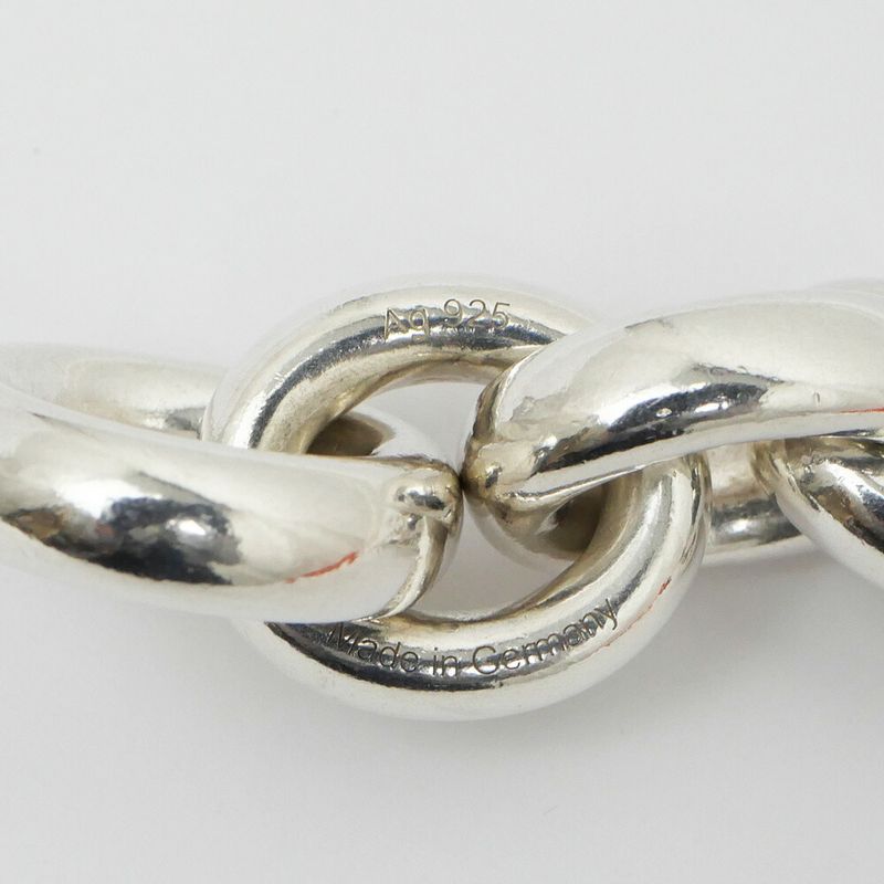 Hermes Cles Bracelet 925 Sterling Silver Chain